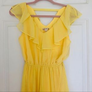 Yellow summer dress